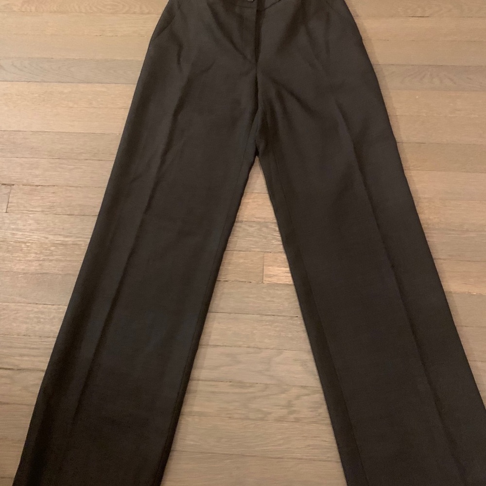 Asprey - Italian Wool Gray Slacks, Size 4, New!